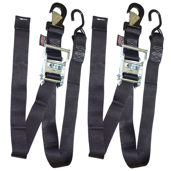 2" WIDE RATCHET TIE DOWN PAIRS FOR TRANSPORTING MOTORCYCLES